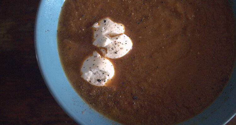Soupe aux carottes rôties